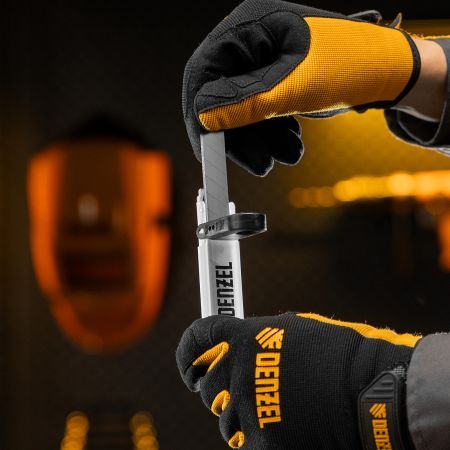 Лезвия, 18 мм, сталь SK5 - 0,5 мм, 10 штук Denzel