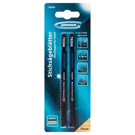 Полотна для электролобзика  по дереву, 2 шт, ( 3104L-T144DL ) Gross