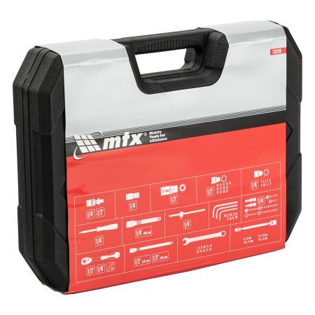 Набор инструментов 89 предметов, CrV 1/2", 1/4" MTX