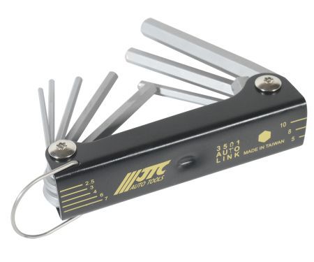 Набор ключей шестигранных 2.5-10мм раскладной 8 предметов JTCJTC