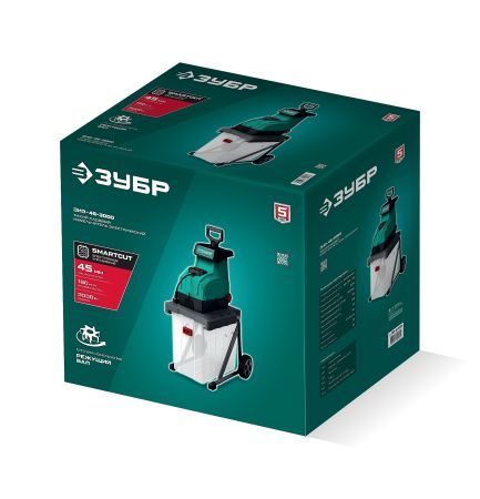 ЗУБР 3000 Вт, измельчитель садовый электрический (ЗИЭ-45-3000)