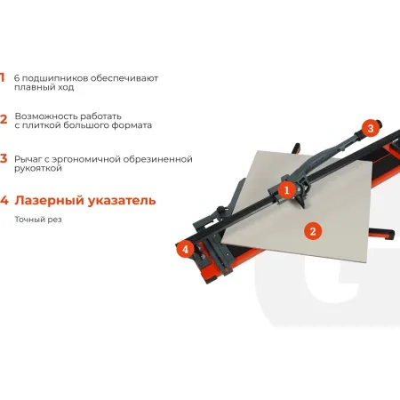 Рельсовый плиткорез Gigant Professional