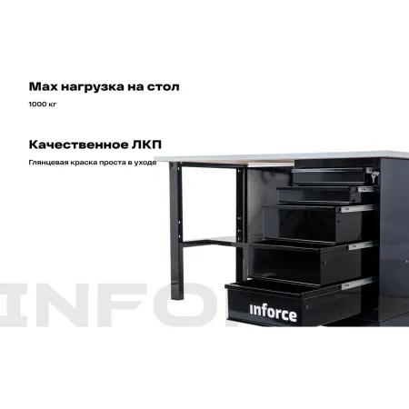 Верстак Inforce с драйвером 1600х686х845