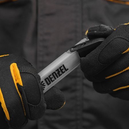 Лезвия, 18 мм, сталь SK5 - 0,5 мм, многосегментные, 10 штук Denzel