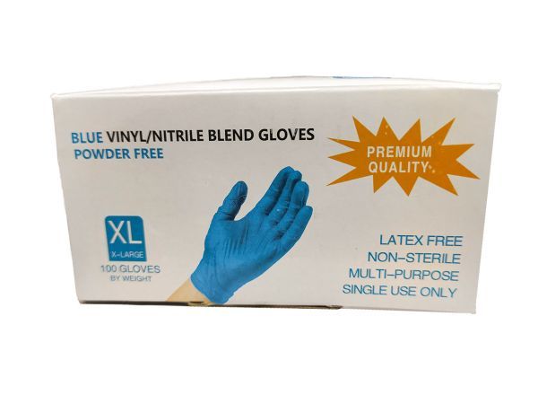 Винилово-нитриловые перчатки, стойкие к растворителю, упак 100 шт. (50 пар)