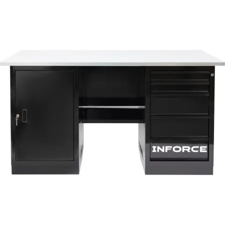 Верстак Inforce с драйвером и тумбой 1600х686х845