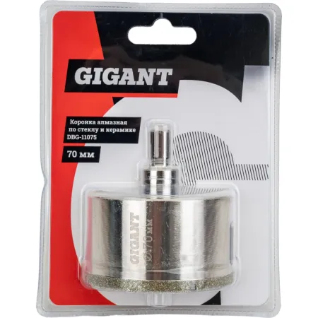 Алмазная коронка по стеклу и керамике Gigant DBG-11075