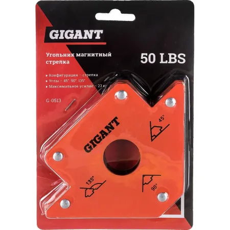 Магнитный угольник Gigant G-0513