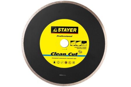 STAYER CERAMO-22 180 мм, диск алмазный отрезной сплошной, керамогранит, мрамор, плитка, гранит (180х22.2 мм, 5х2.2 мм), 3664-180, серия Professional