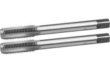ЗУБР М8x1.0мм, комплект метчиков, сталь 9ХС, ручные 4-28006-08-1.0-H2, 4-28006-08-1.0-H2