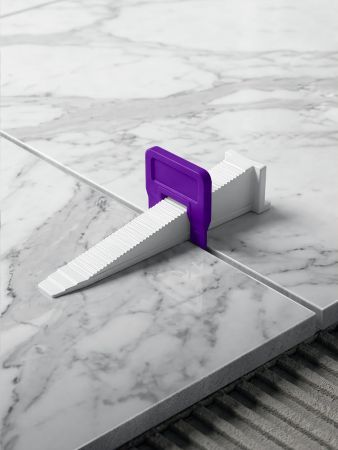 STAYER СВП TileFix, комплект: 1,5 мм, зажим + клин, 50 + 50 шт, система выравнивания плитки ″ворота″ (33842-H50)