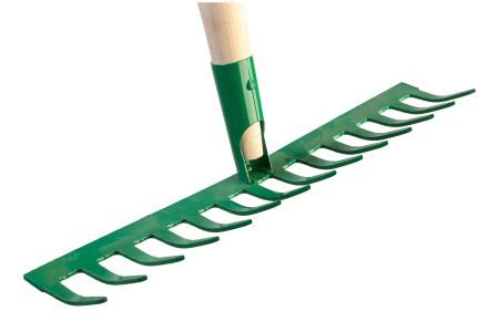Грабли РОСТОК 355x80x1500 мм, 14 прямых зубьев, с деревянным 421901-14
