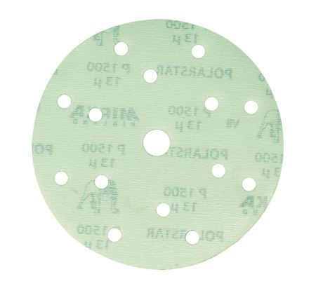 MIRKA Polarstar Абразивный круг на плёночной основе, липучка, 150 мм., 15 отверстий