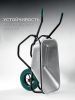 KRAFTOOL MAXDrive-1 110л, 260 кг, одноколесная, с трубным усилителем, кузов 0,9 мм, полиуретановое колесо, тачка строительная (39862)