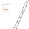 СИБИН ПРП-36, 3 х 6 х 3 ступени, алюминиевые, складные, с колесами и съемной площадкой, парофессиональные рабочие подмости (38845)