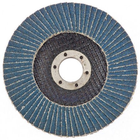 RUSSIA Круг лепестковый торцевой КЛТ-1, ZK10X W (цирконий), зернистость 16Н(Р 80), 125 х 22.2 мм,