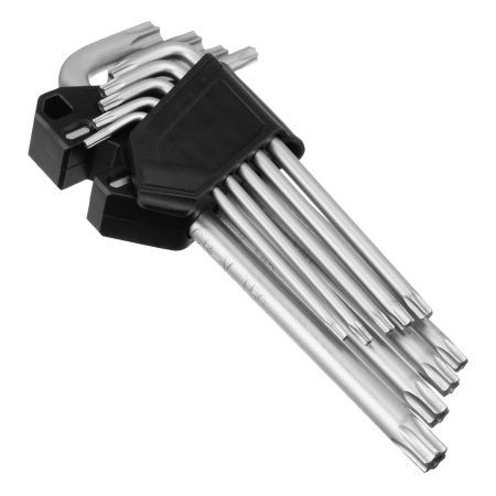 Набор ключей имбусовых Torx-Tempered, TT10-50, CrV, 9 шт., удлиненные Сибртех