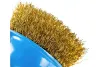 ЗУБР Ø 60 мм, проволока 0.3 мм, щетка чашечная для УШМ 3526-060 Профессионал