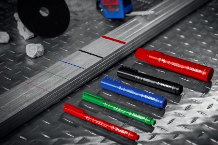 ЗУБР МП-50 зеленый, 0.5 мм перманентный маркер (06321-4)