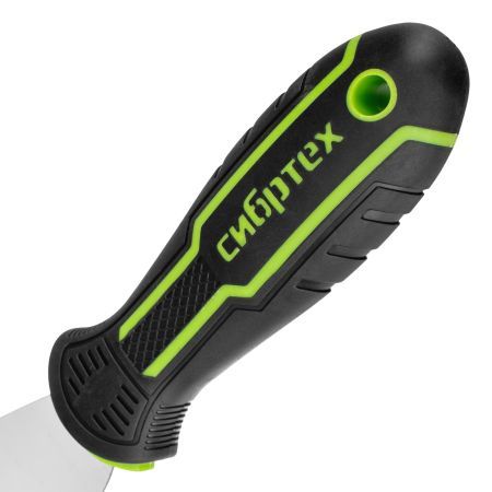 Шпательная лопатка из нержавеющей стали, 65 мм, 2-компонентная рукоятка Сибртех