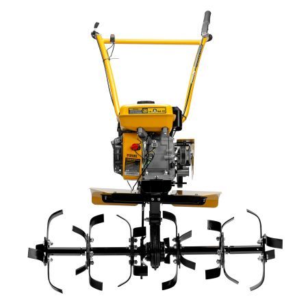 Мотоблок DPT-270SB, 7 л.с., ремен.сцеп, фрез 3х4, ШОМ, без колес, передачи 2В/1Н Denzel