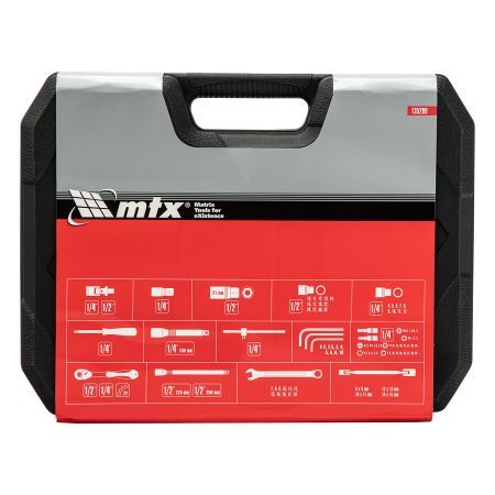 Набор инструментов 89 предметов, CrV 1/2", 1/4" MTX