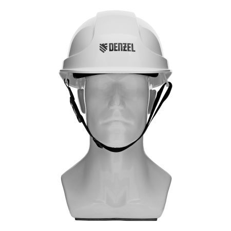 Каска защитная ударопрочная, ABS/PC, плавная регулировка, модель «Форвард» (К-05)белая Denzel