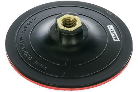 STAYER Ø 125мм, М14, на липучке, пластиковая, тарелка опорная для УШМ 35742-125