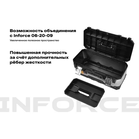 Металло-пластиковый ящик для инструментов Inforce 06-20-08