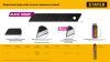 STAYER BLACK SHARP, 18 мм, 10 шт, сегментированные черные особоострые лезвия (0920-S10)