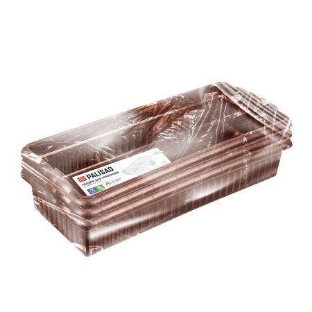 Поддон для рассады 444х185х82 мм, пластиковый, 3 шт, под 10 горшочков 460 мл. Palisad