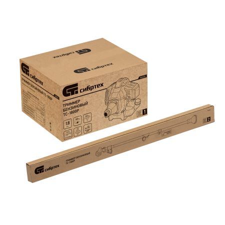 Триммер бензиновый ТС-1800Р, 33 см3, разъемная штанга, состоит из 2 частей Сибртех