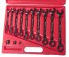 Набор ключей комбинированных 8-19мм трещоточных 13 предметов в кейсе JTCJTC