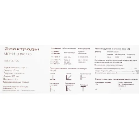 Электроды Inforce ЦЛ-11
