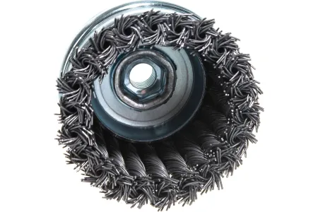 ЗУБР Ø 80 мм, проволока 0.8 мм, щетка чашечная для УШМ 35271-080 Профессионал
