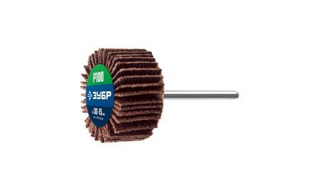 ЗУБР d 30 x 15 мм, P100, на шпильке d 3.2 мм, круг шлифовальный лепестковый, Профессионал (36600-100)