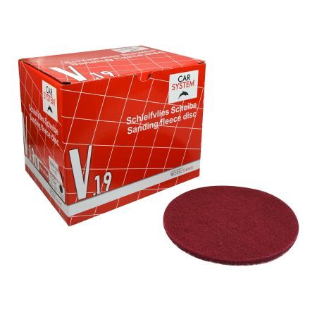 Круг матирующий V19 150 мм красный сверхтонкий (уп.= 20шт)