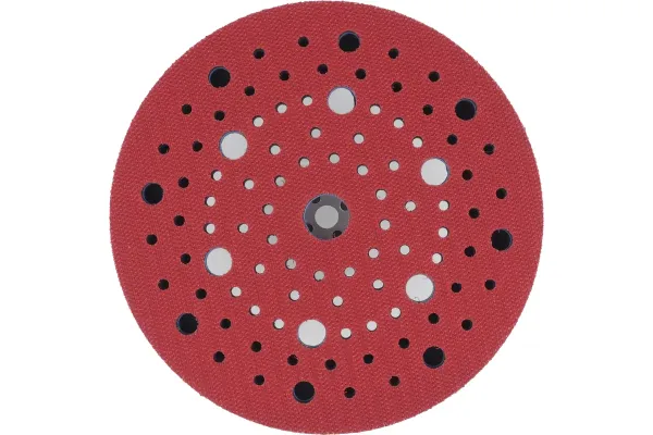 RoxelPro Оправка для шлиф. кругов FUSION ELECTRO 150мм на липучке, 5/16"+М8, 97 отв, средней жёсткости
