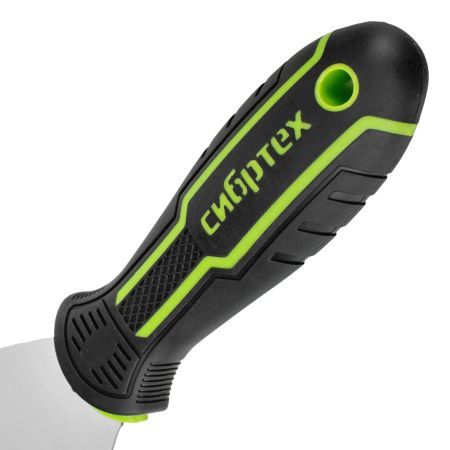 Шпательная лопатка из нержавеющей стали, 100 мм, 2-компонентная рукоятка Сибртех