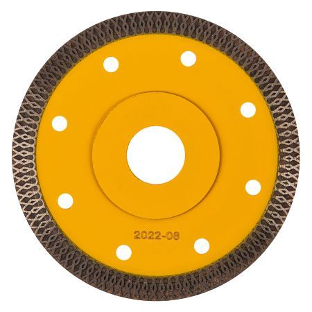 Диск алмазный отрезной 115 х 22,2мм, сплошной, супертонкий, горячий пресс, сухой/мокрый рез Denzel