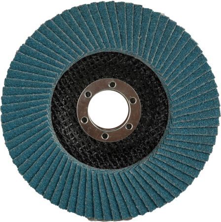 ЗУБР 125 мм, P60, КЛТ, круг лепестковый торцевой циркониевый (36596-125-60)