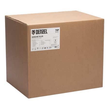 Мотоблок DPT-370S, 7 л.с., ремен.сцеп, фрез 3х4, ШОМ, передачи 3В/1Н Denzel