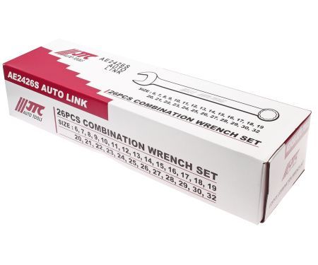 Набор ключей комбинированных 6-32мм 26 предметов в планшете JTCJTC