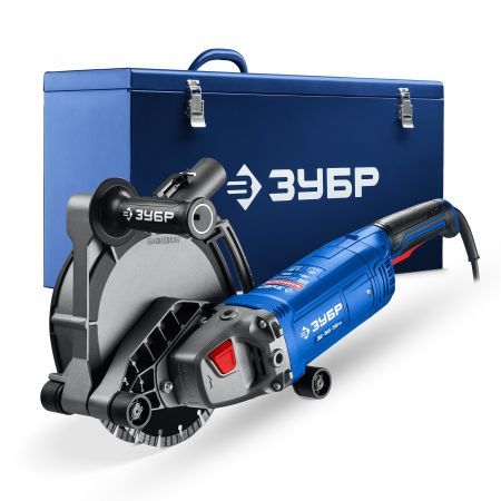 ЗУБР d 180 мм, 2200 Вт, 45 мм, штроборез (бороздодел), метал. ящик, Профессионал (ЗШ-П45-2200 ПТК)