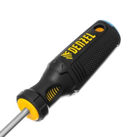 Отвертка, SL6x150 мм, S2, 3к рукоятка Denzel
