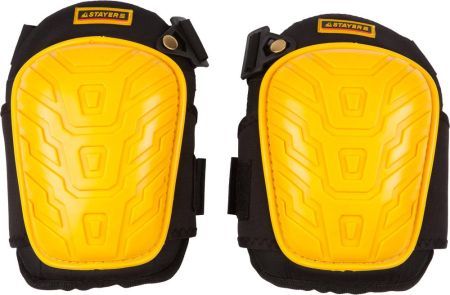 STAYER PROFI гелевая вставка, пластиковая накладка, противоскользящая поверхность, наколенники защитные (11198)