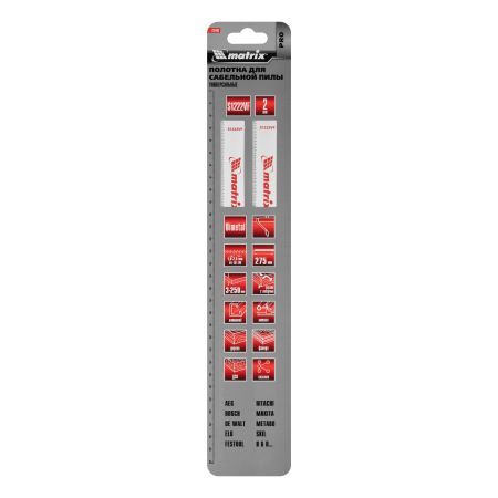 Полотна универсальные для сабельной пилы S1222VF, 275/1.8-2.5 мм, Bimetal, 2 шт, Pro Matrix