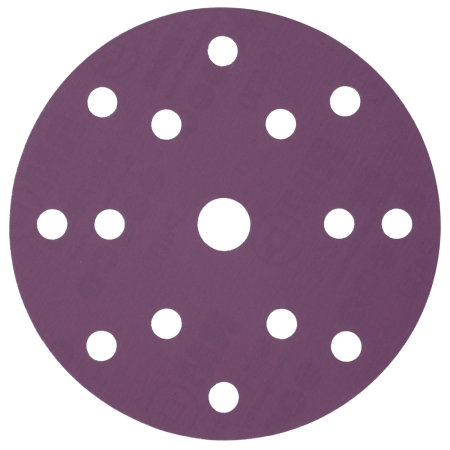 Абразивный круг на бумажной основе HANKO PP627 Purple Paper 150 мм, 15 отверстий