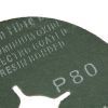 Круги фибровые 5 шт, Р 80, 115 х 22 mm Matrix