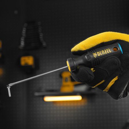 Отвертка, SL3х100 мм, S2, 3к рукоятка Denzel